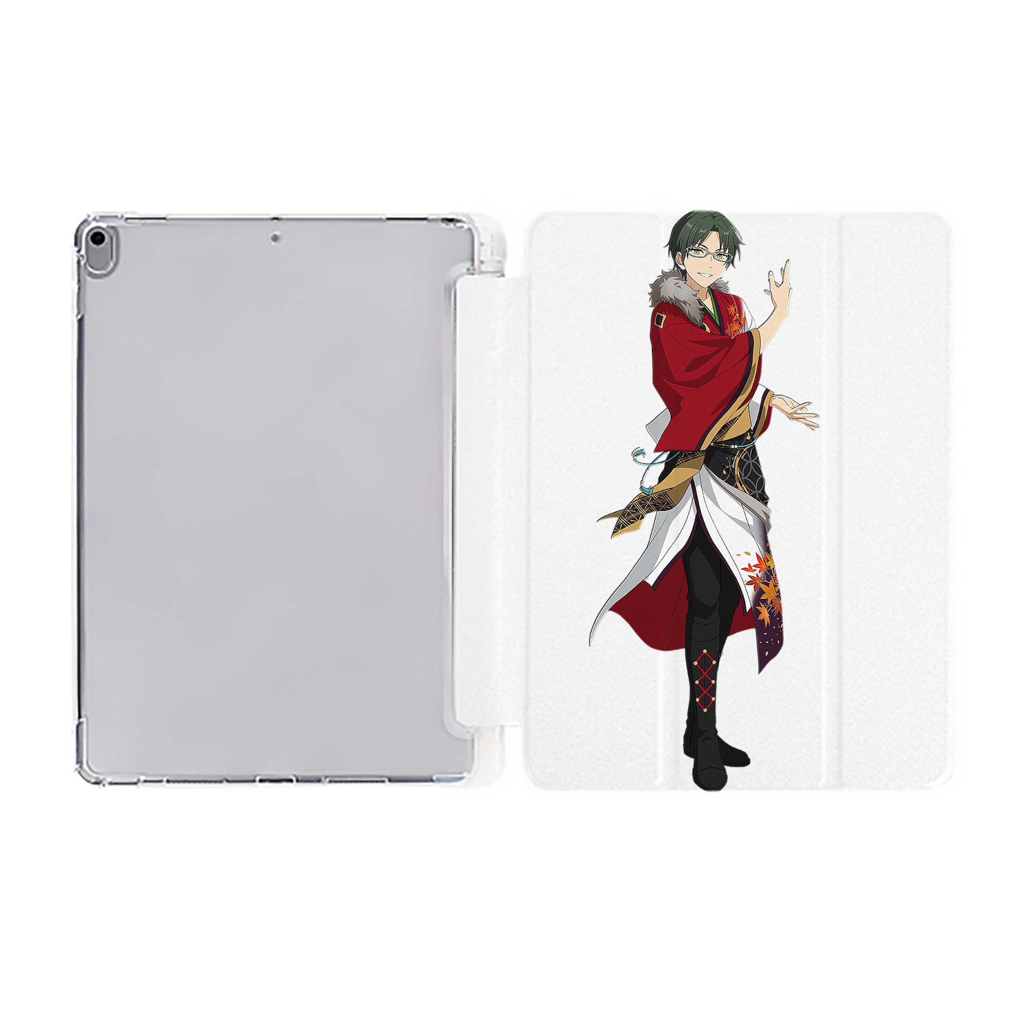 （画像用） あんさんぶるスターズ! Ensemble Stars IPad ケース ペン収納付き 三つ折りスタンド PUレザー×シリコン 対応機種9.5/10.5/10.9インチ